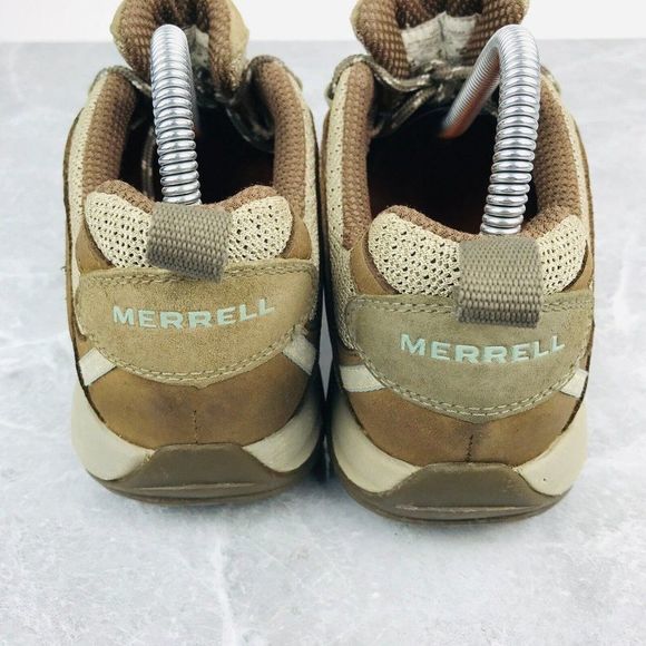 Merrell Siren Sport 2 Womens Size 8.5 Shoes Olive Brown Leather Hiking shoes - Picture 7 of 13